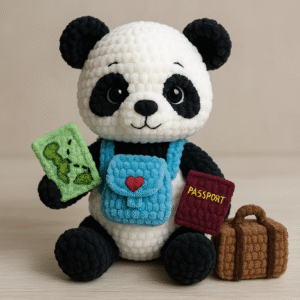 Wzór amigurumi panda Pandrzej – szydełkowa maskotka z duszą DIY