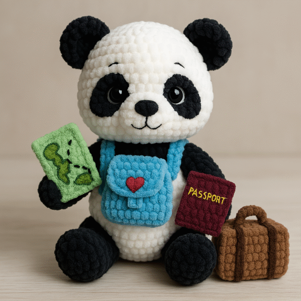 Wzór amigurumi panda Pandrzej – szydełkowa maskotka z duszą DIY