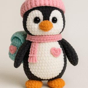 Wzór amigurumi pingwin Tuptuś – szydełkowa maskotka z duszą DIY