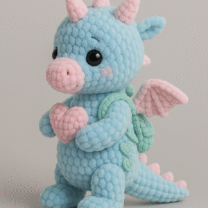 Wzór amigurumi smok Iskierek – szydełkowa maskotka z duszą DIY