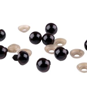 Oczy Bezpieczne do Maskotek – Brązowe Plastikowe – 7 mm – 1 Para