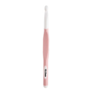 Szydełko 10 mm z Gumową Rączką – Elastyczne i Ergonomiczne – Długość 19 cm