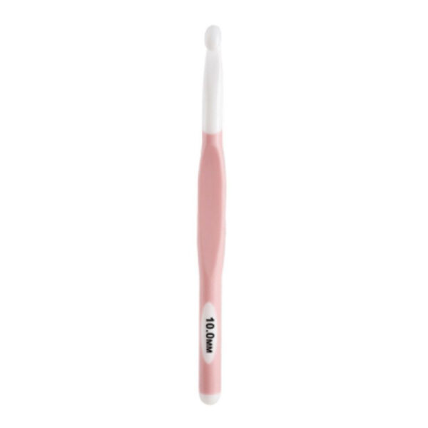 Szydełko 10 mm z Gumową Rączką – Elastyczne i Ergonomiczne – Długość 19 cm